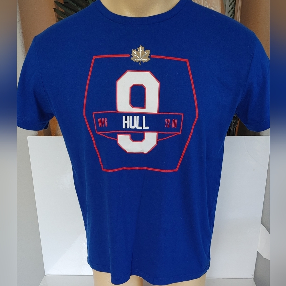 WINNIPEG JETS BOBBY HULL #9 MOLSON CANADIAN ALUMNI EDITION SHIRT